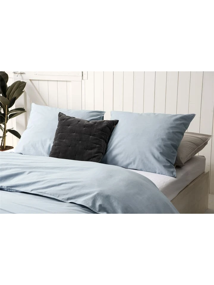 Walra Bettwäsche-Set "Vintage" In Hellblau – Bild 4