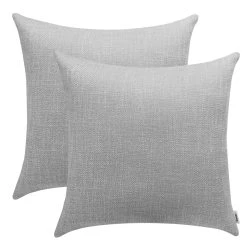 Yalion 2er Set-Kissenhüllen Kissenbezug Jacquard-Schneewolltuch In Hellgrau