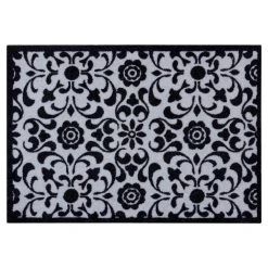 Zala Living Kurzflor Fußmatte Ornament Grau Creme 50x70 Cm