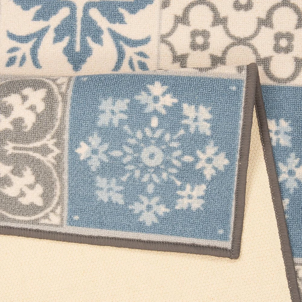Zala Living Kurzflor Küchenläufer Mare Blau Grau 67x180 Cm – Bild 3