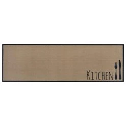 Zala Living Waschbarer Küchenläufer Kitchen Cutlery Braun